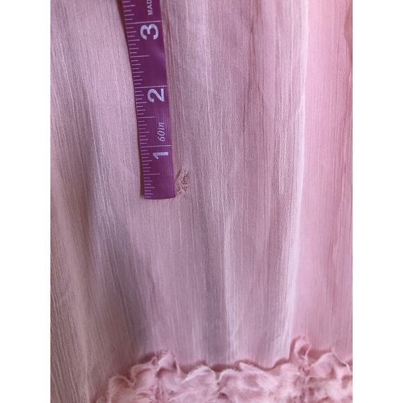 Jason Wu Collective Ruffled Scoop Dress Sleeveless Frill Midi Pink Size 0 - Picture 8 of 12